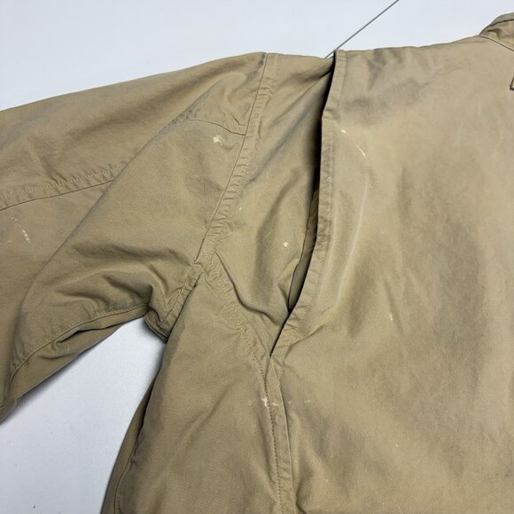 Vintage Nautica Jacket Mens Large 27x27 Beige Full Zip Collared - Picture 15 of 16